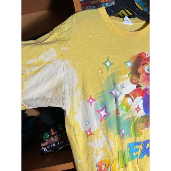 Super Mario Bros Power Up Wii 2011 Game Promo Tee - Picture 5 of 5